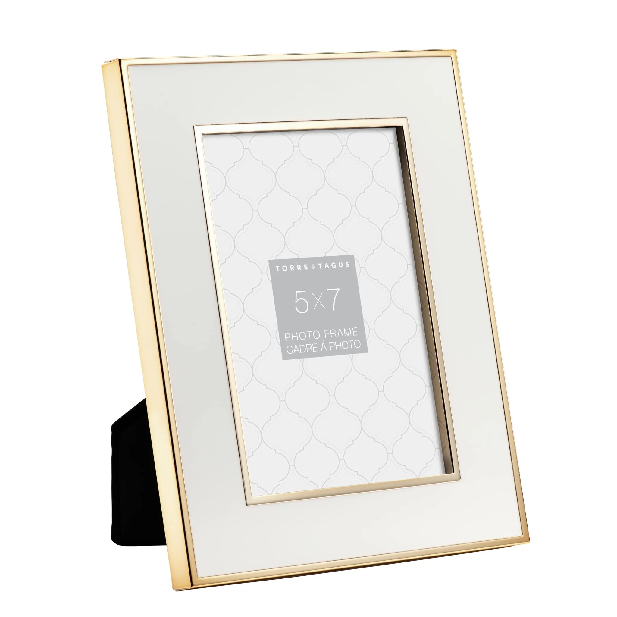 5x7 White with Gold Frame