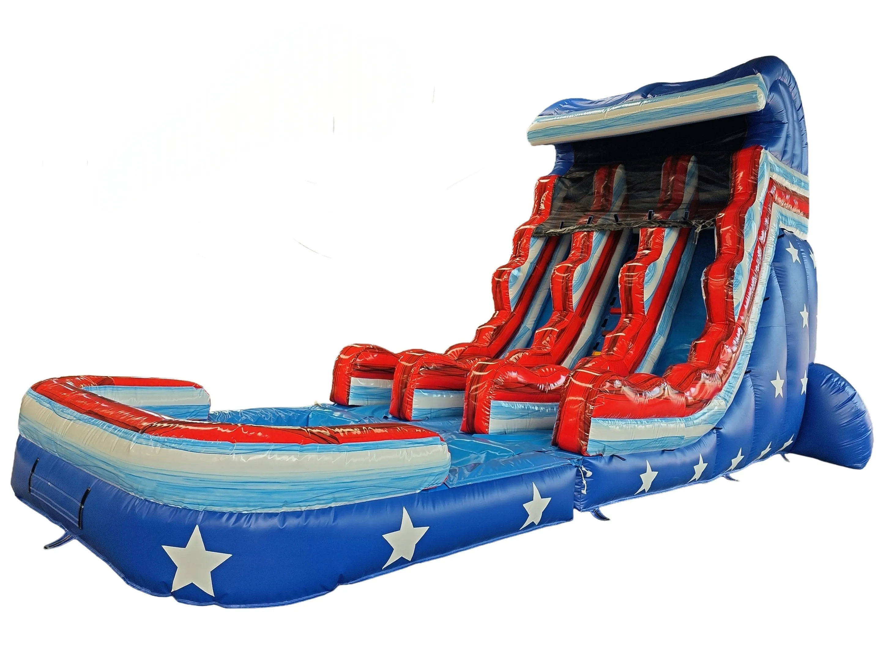 Big Red dual lane waterslide