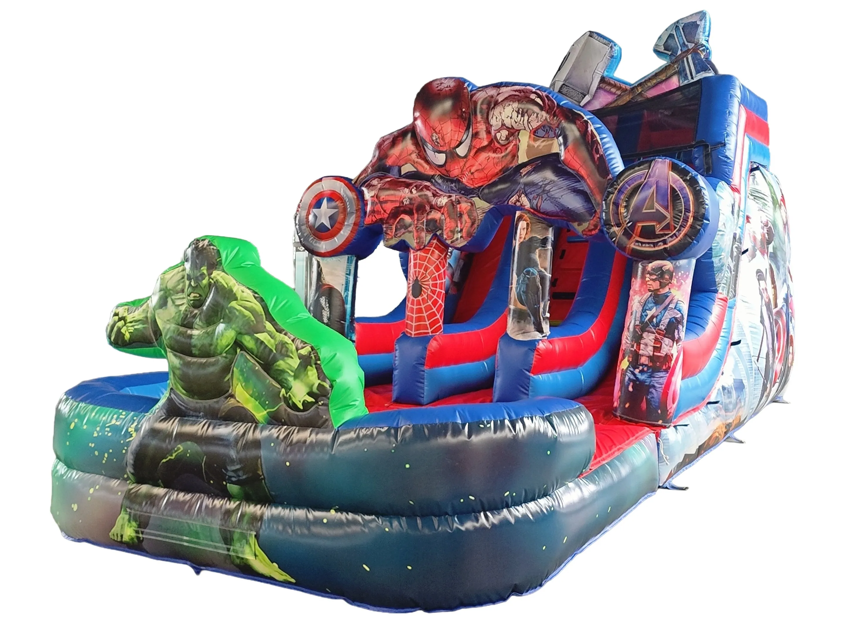 Avenger dual lane water slide