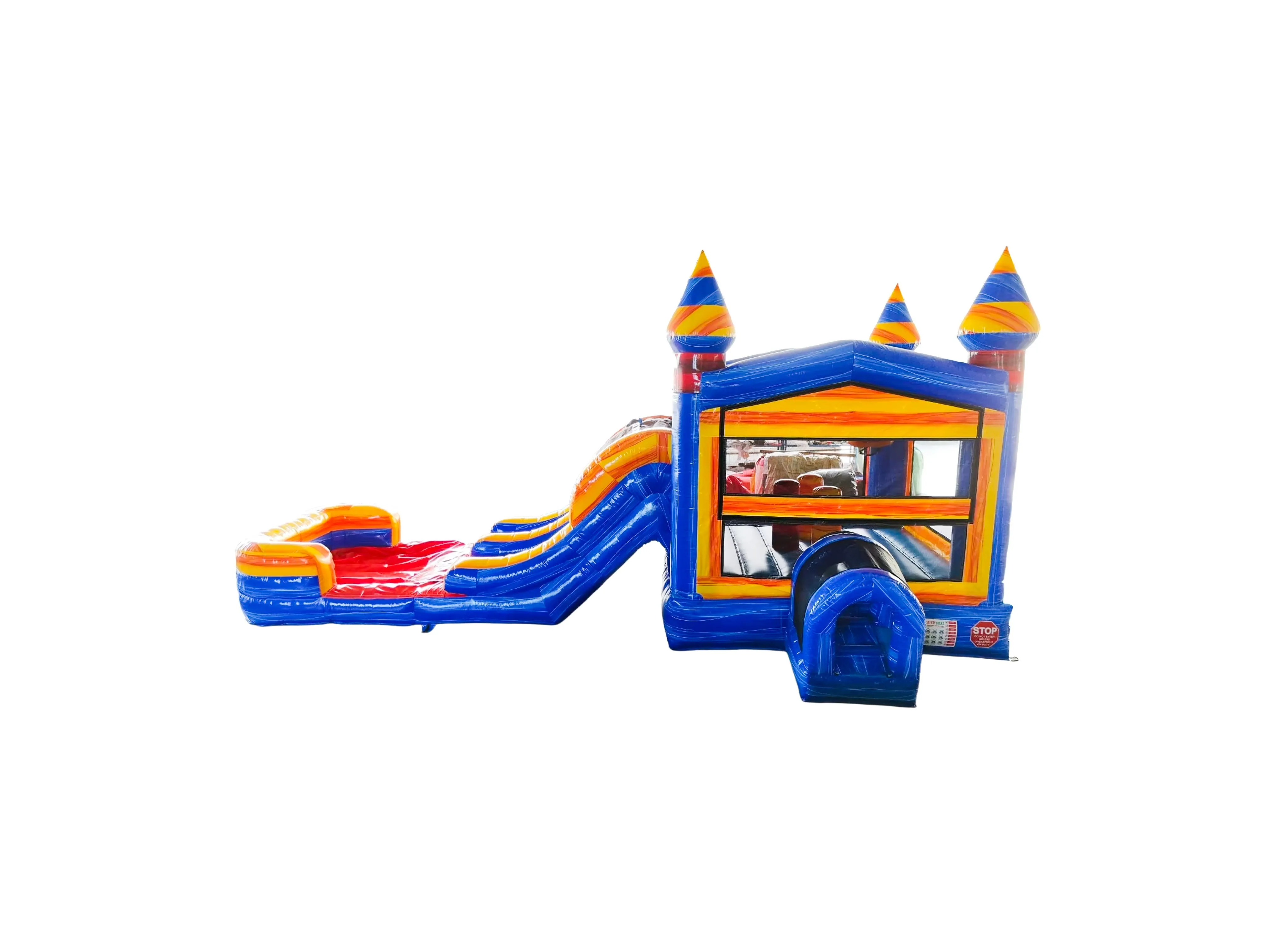 Yellow Castle Combo Bounce House