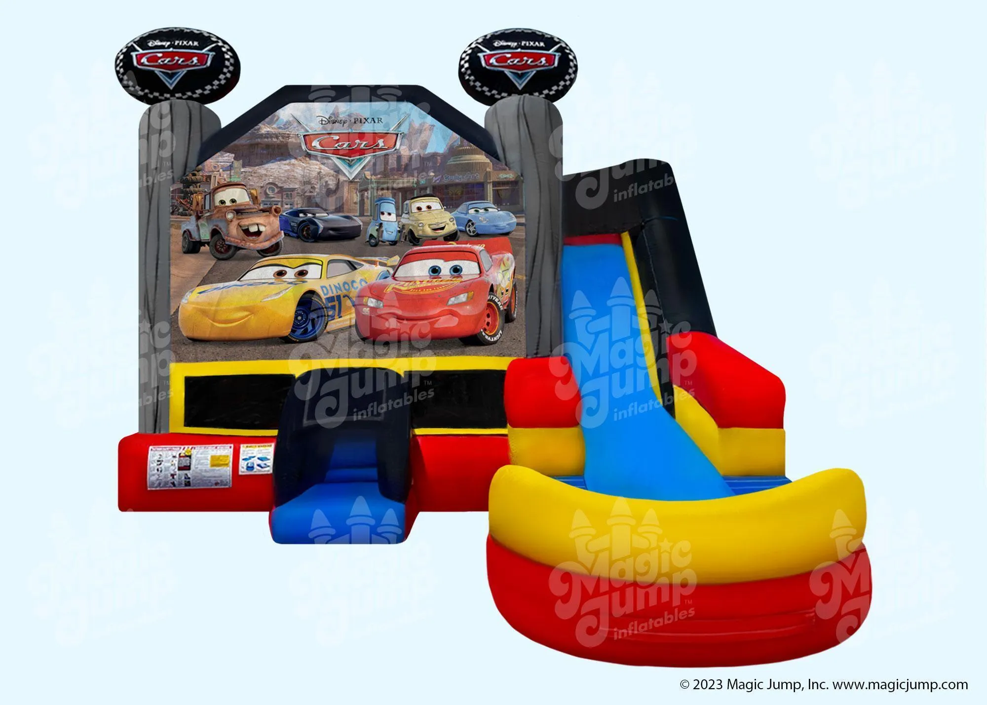  Cars Bounce House Combo Wet or Dry