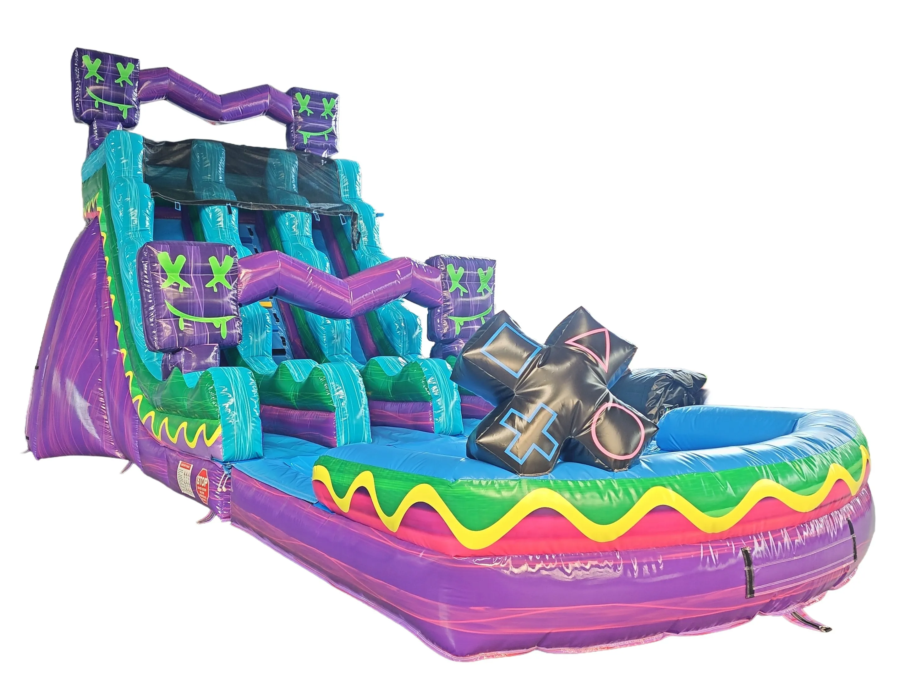 Gamer dual lane water slide