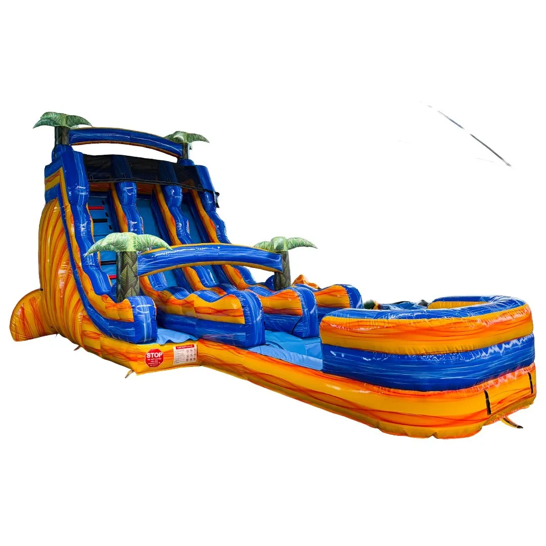 Lava Falls 22FT Dual Lane Water Slide