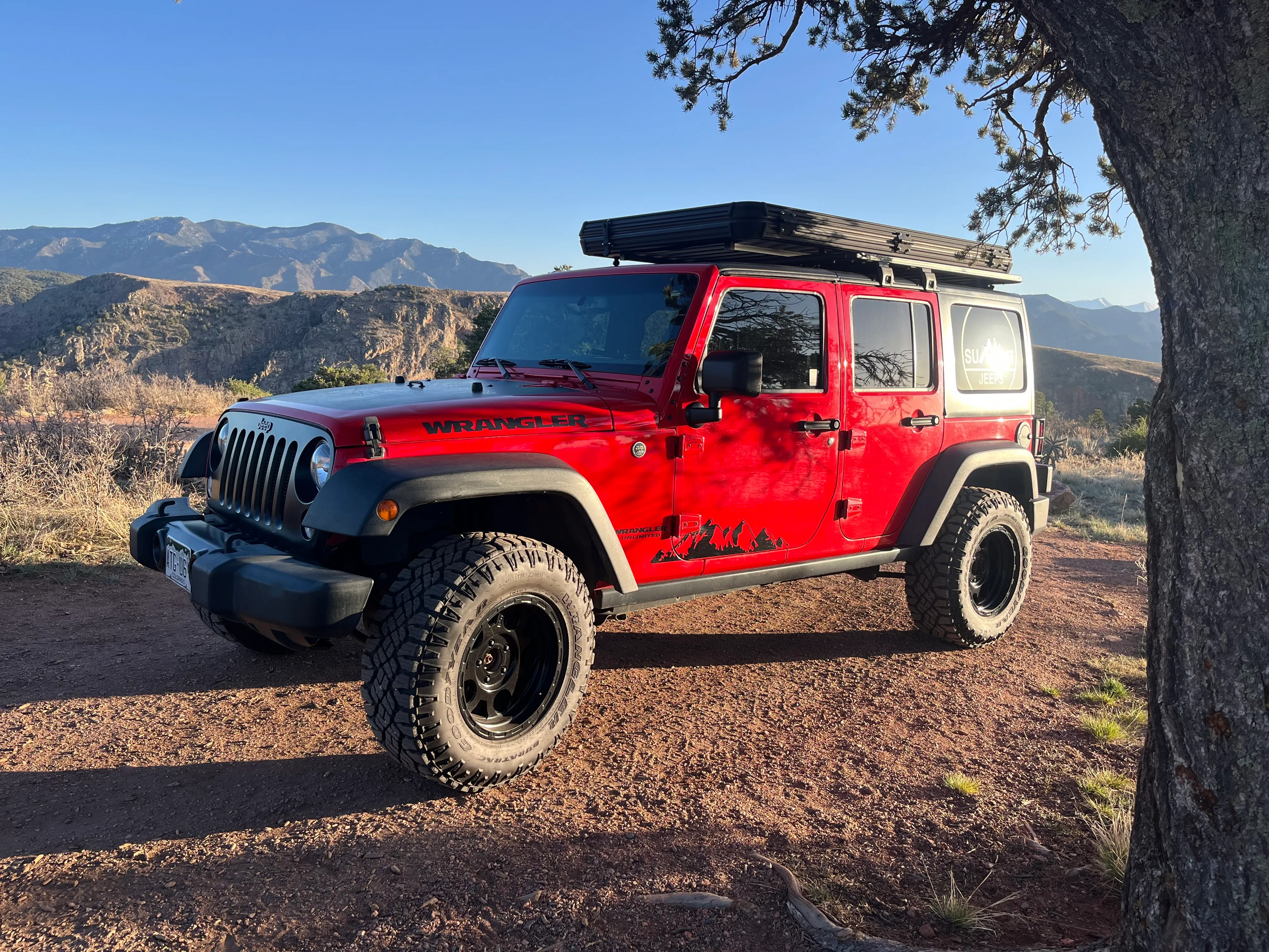 4x4 Jeep Wrangler (Black Bear Edition) - (Tent Optional)