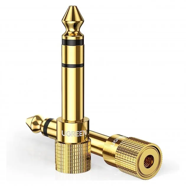 Перехідник Jack 6.3mm 1/4" Male to 3.5mm 1/8" Female (Stereo) 