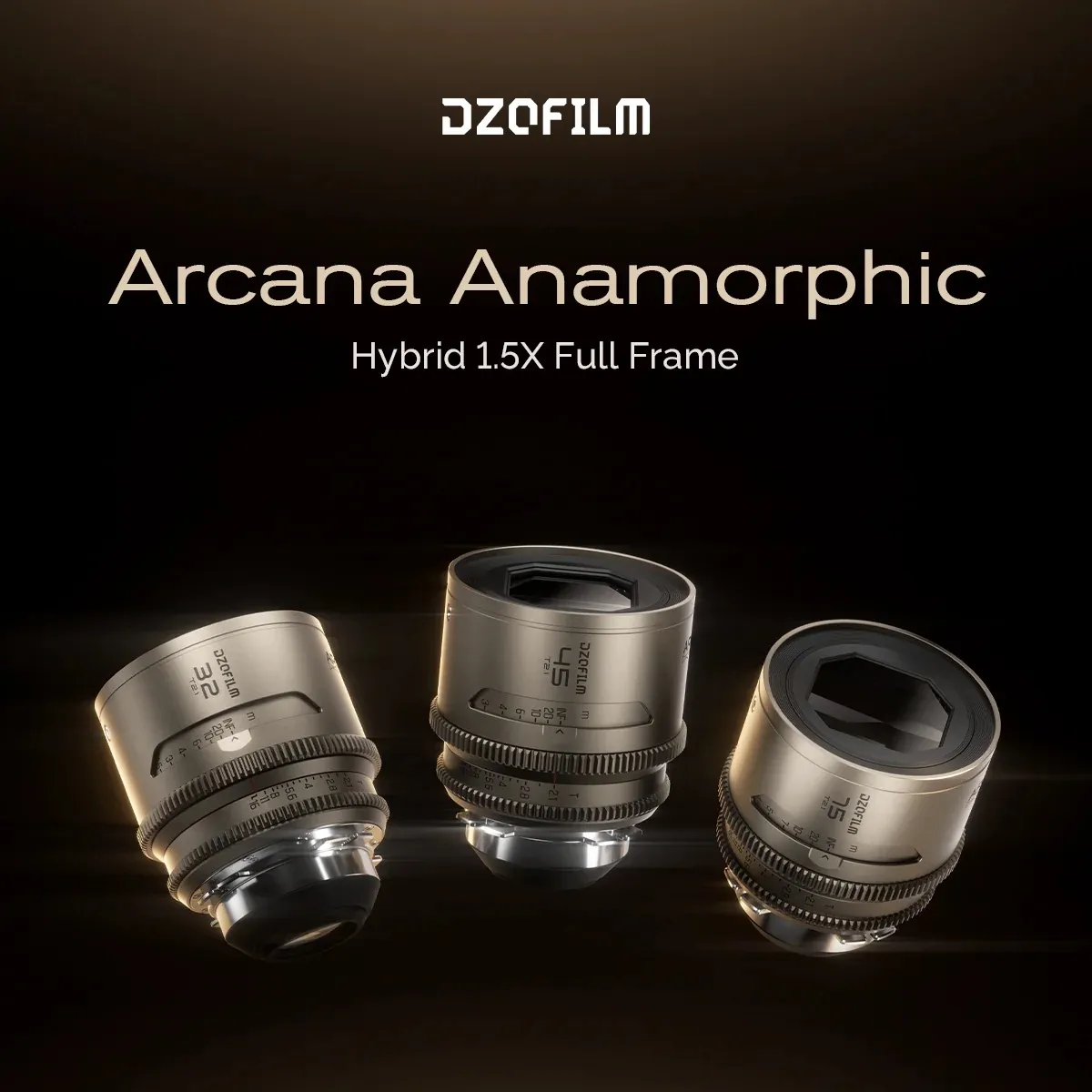 DZO Arcana 1.5X Anamorphic T2.1 Full Frame Cine Lens Set