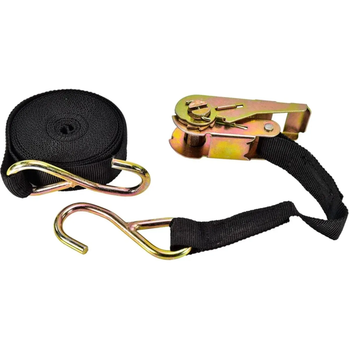 Ремінь стяжний з храповим механізмом та крюком 5м