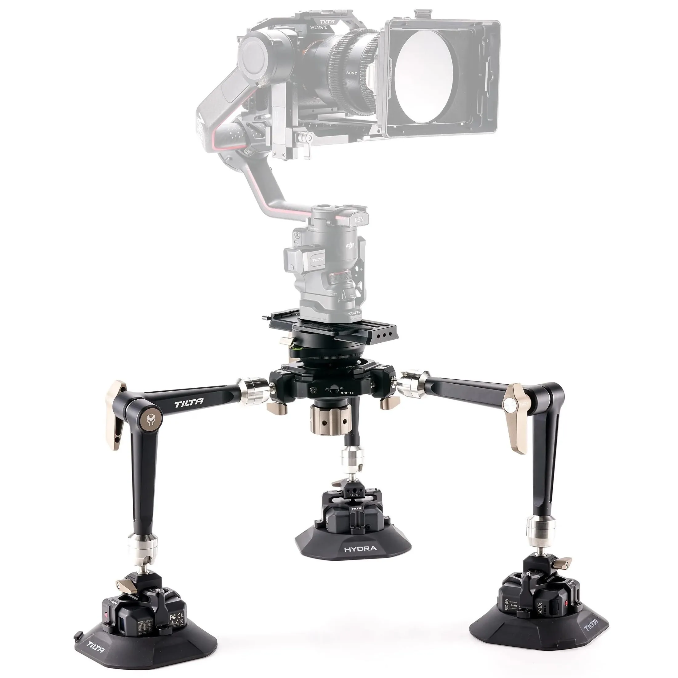 Tilta Hydra Articulating Car Mounting System with Electronic Suction Cups