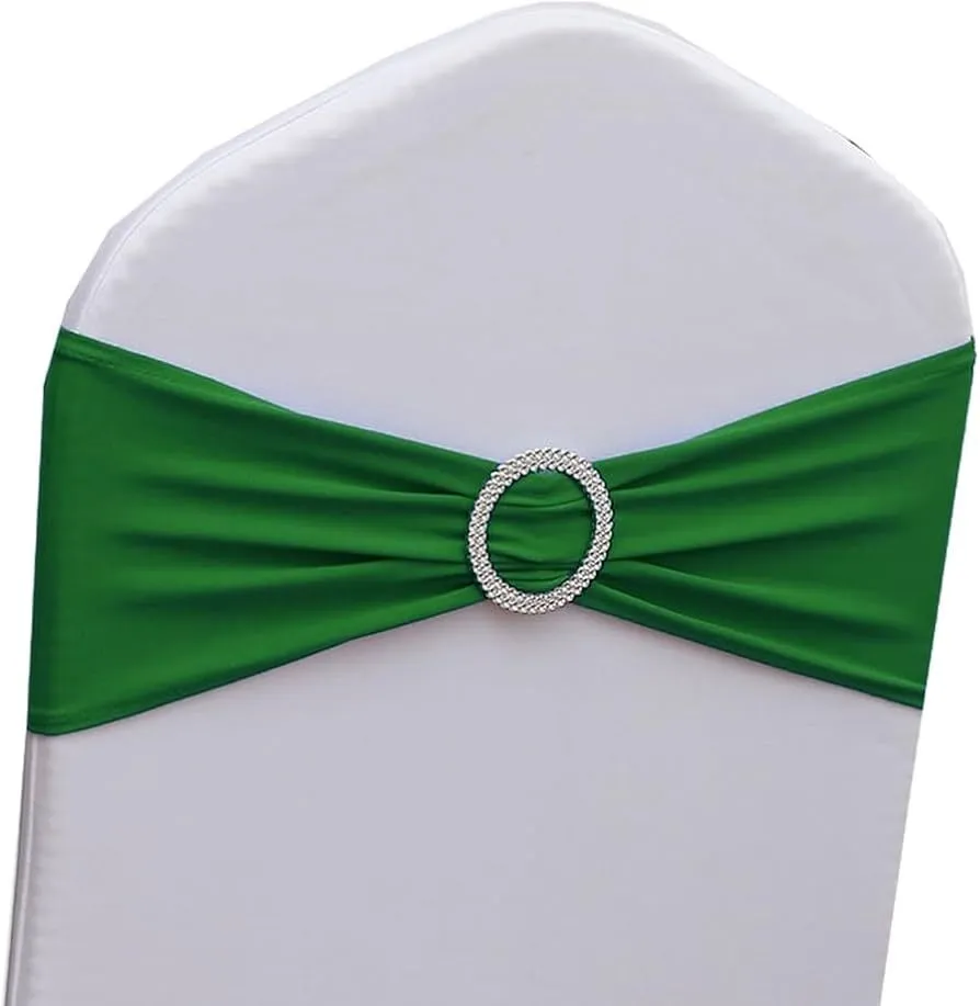 Kelly Green Chair Sash w/Silver detail