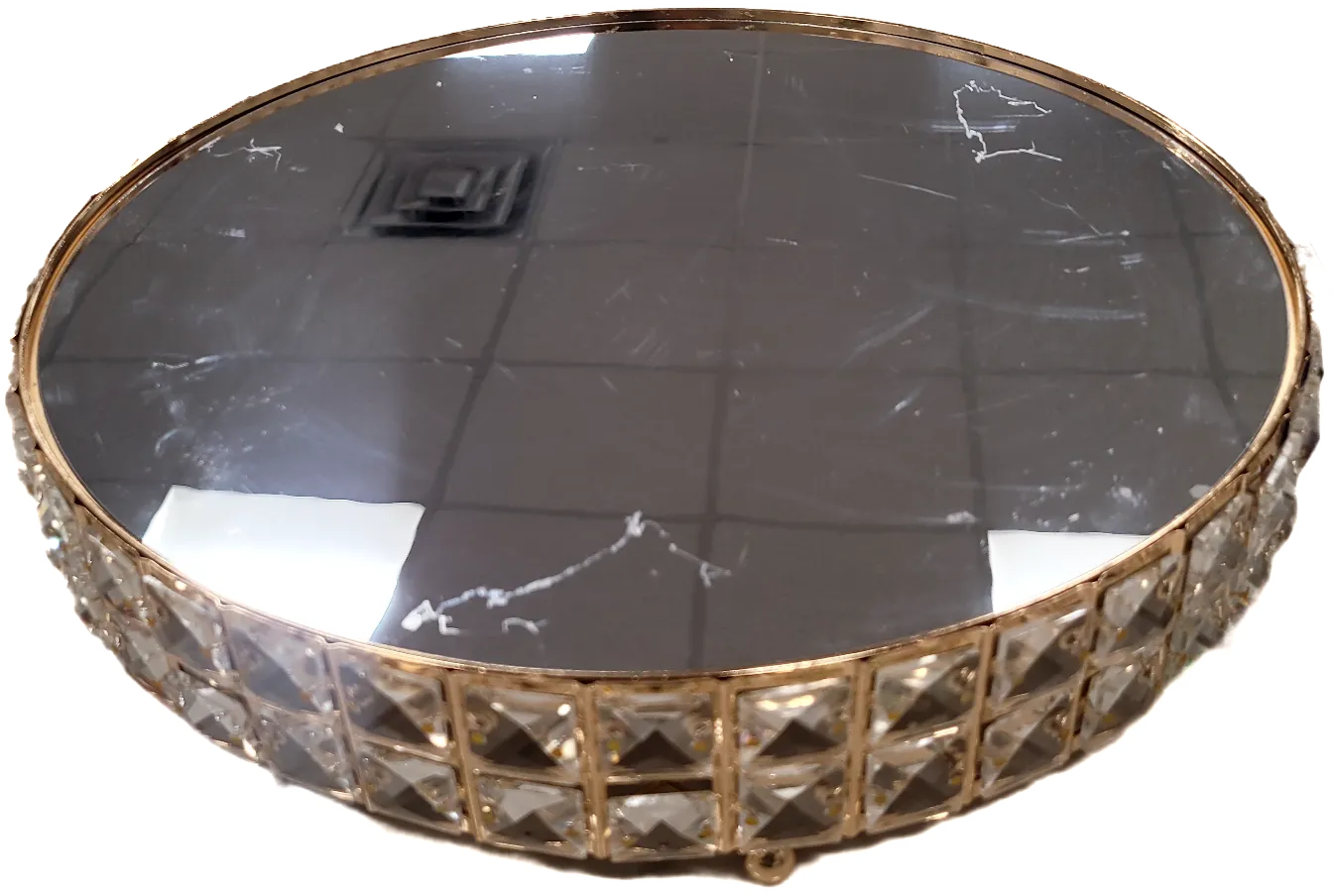 Large Gold Cake Base