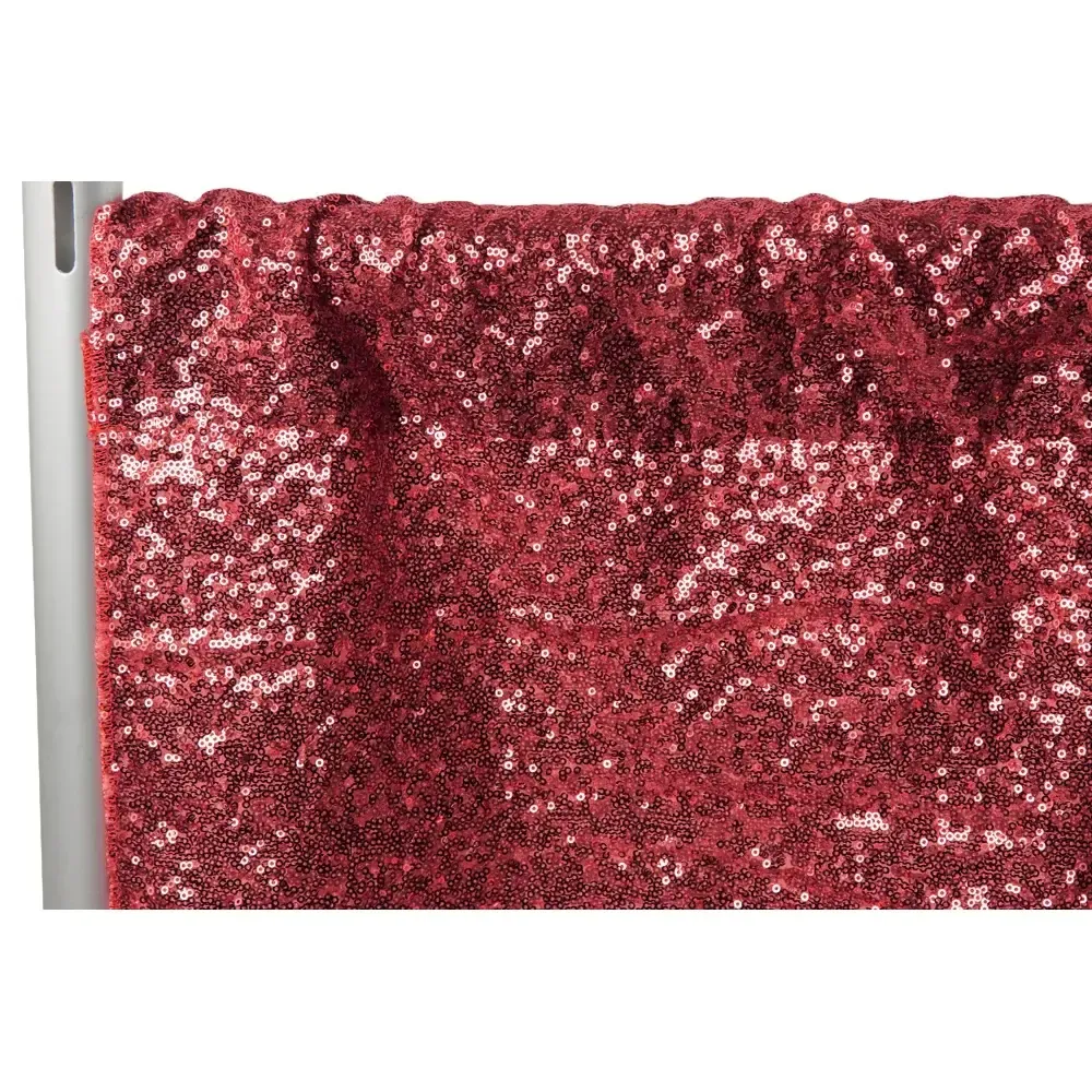 Burgundy Sequin Drape