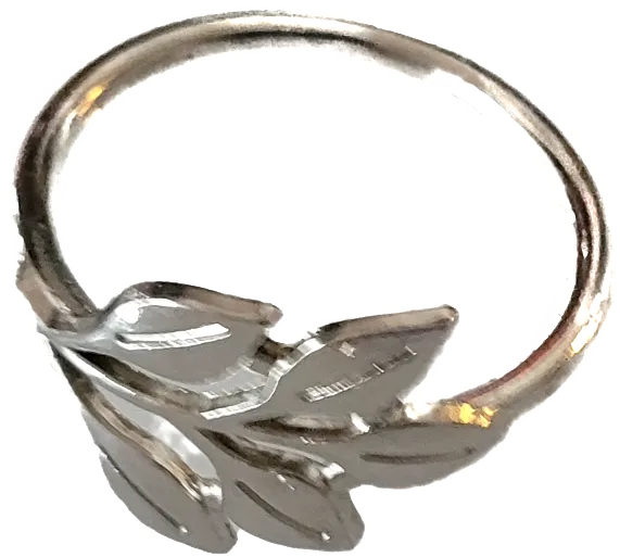 Silver Leaf Ring
