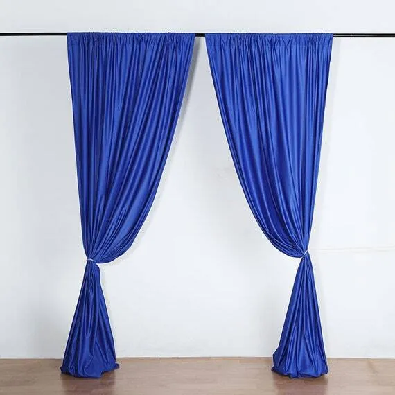 Royal Blue Polyester Drape