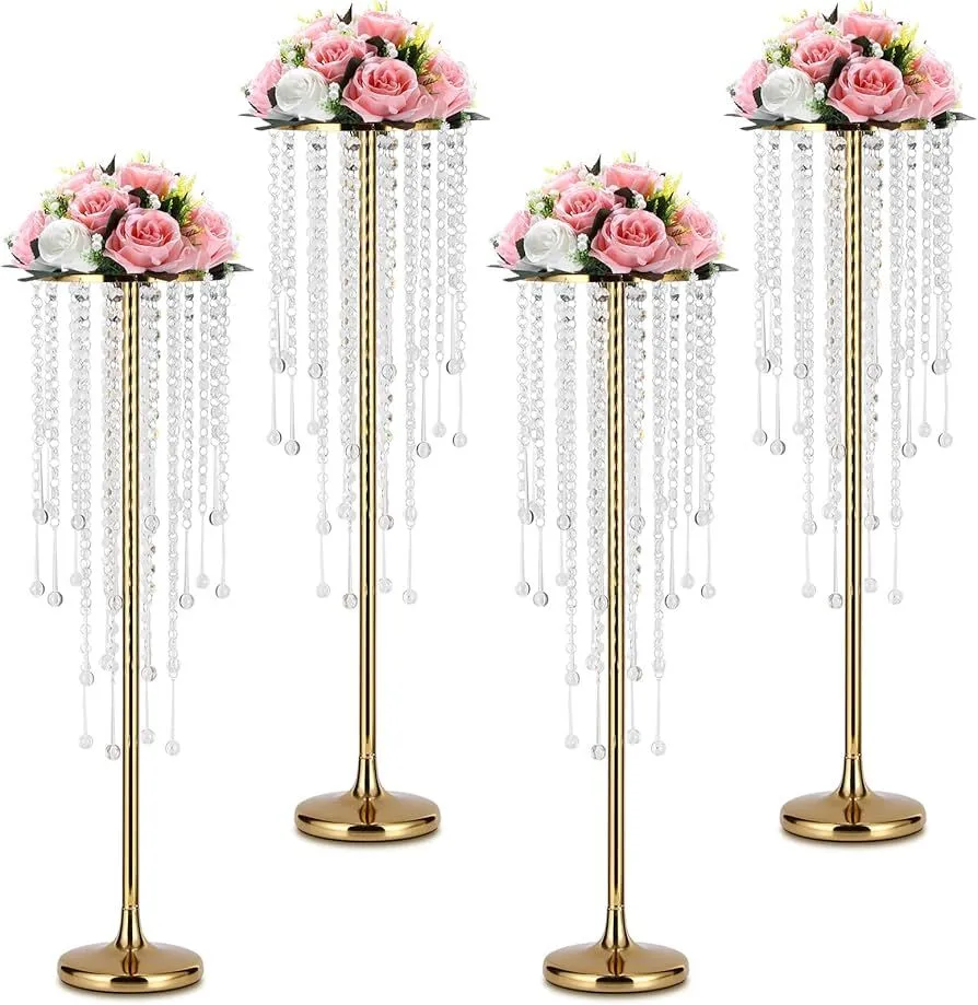 27' Gold Flower Stand Centerpiece