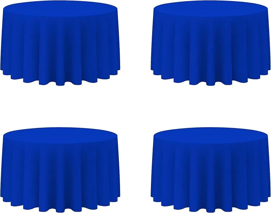 Navy Blue Round Tablecloth