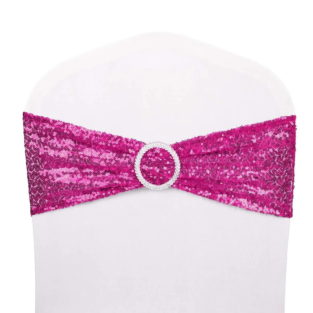 Sequin Hot Pink Sash