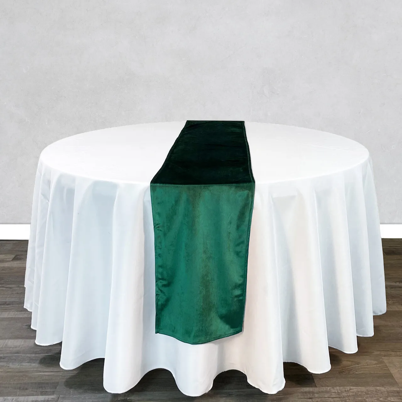 Emerald Green Satin Runner