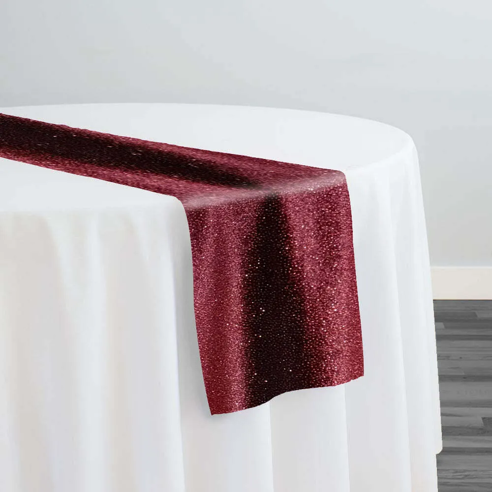 Burgundy Sequin Runner