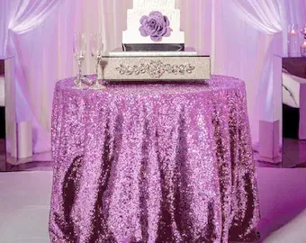 Lavender Sequin Overlay
