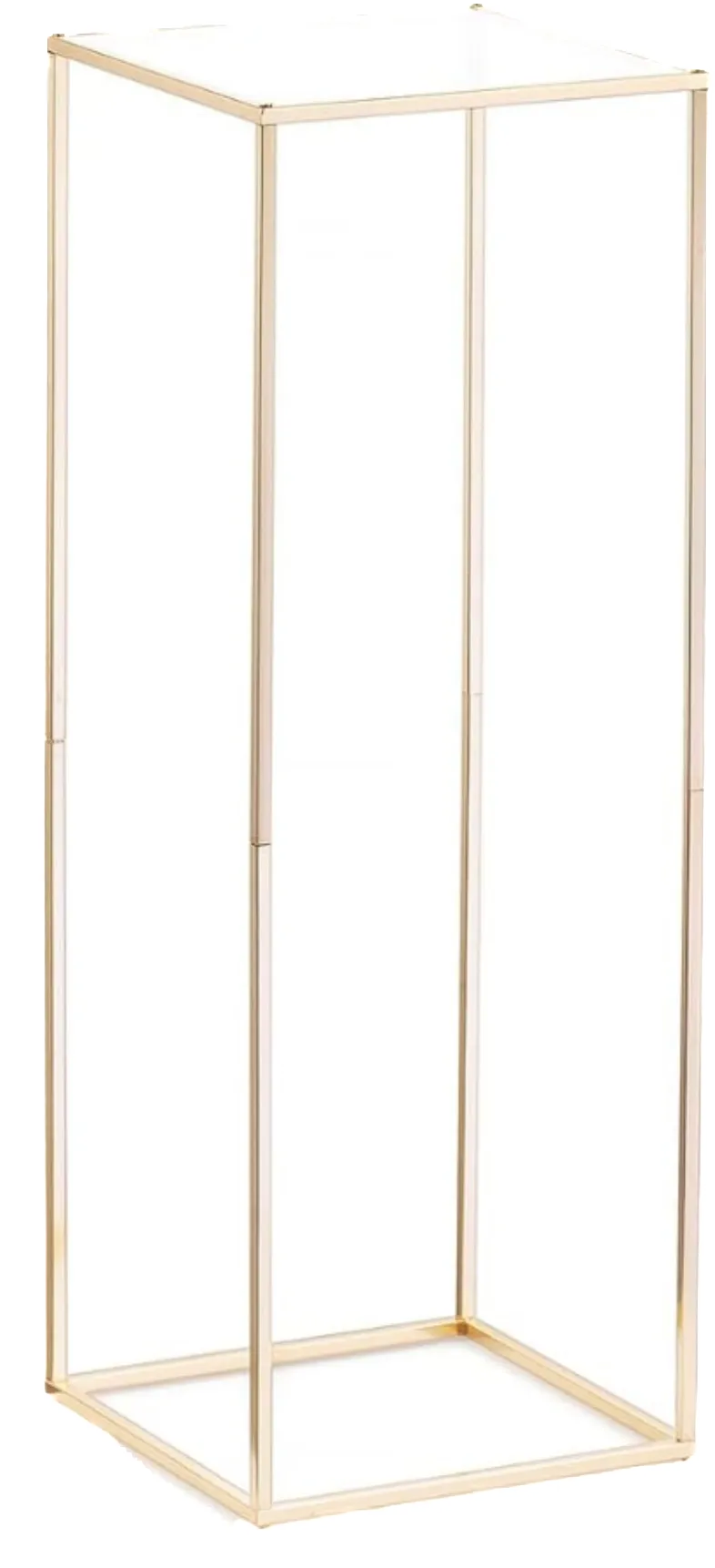 15.5' Gold Centerpiece Square Flower Holder