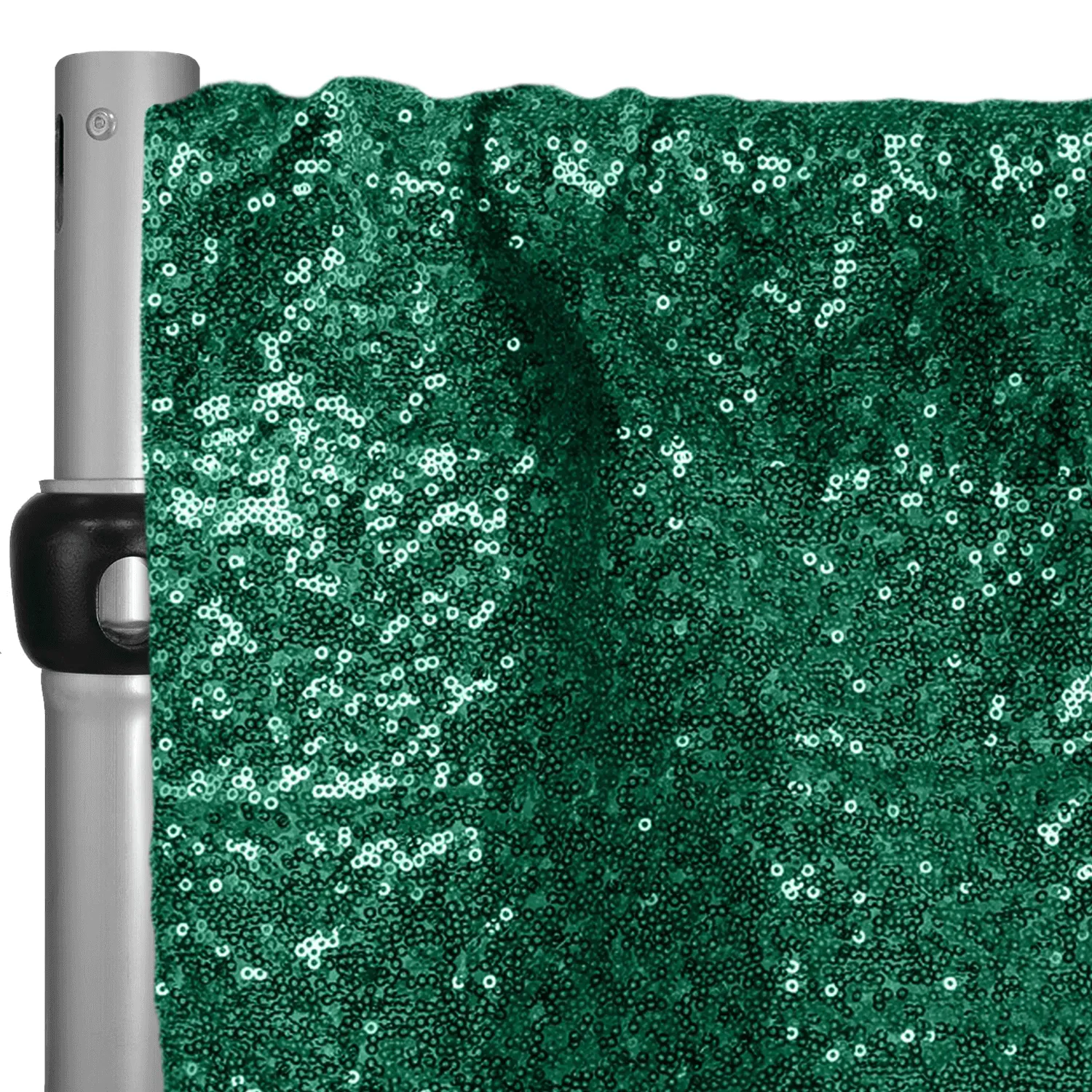 Emerald Green Sequin Drape