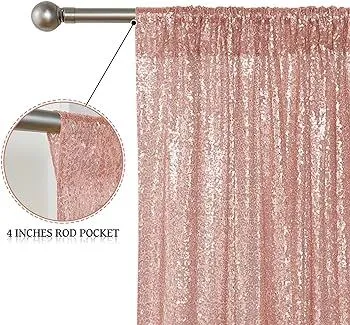 Rose Gold Sequin Drape