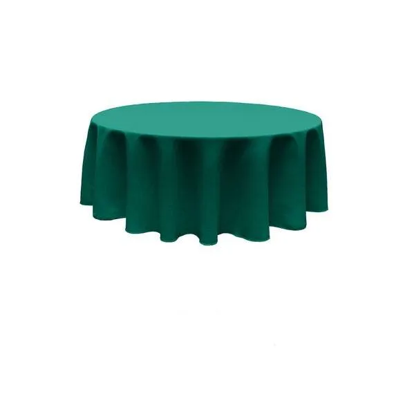 Dark Green Round Tablecloth