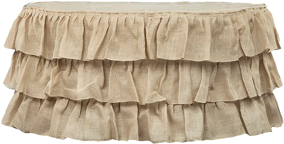 Ruffle Jute Table Skirt