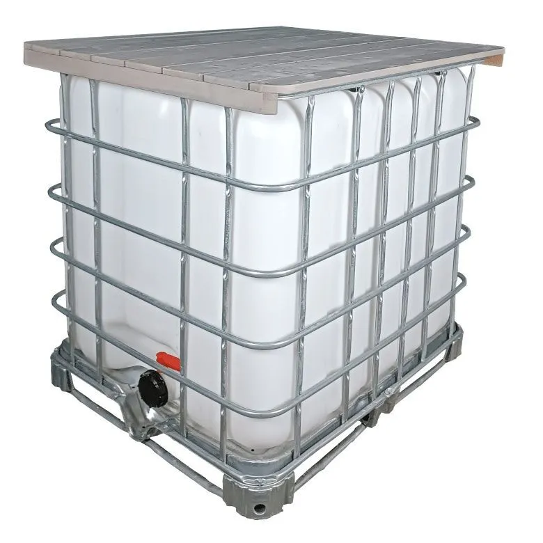 IBC Container- beleuchteter Stehtisch