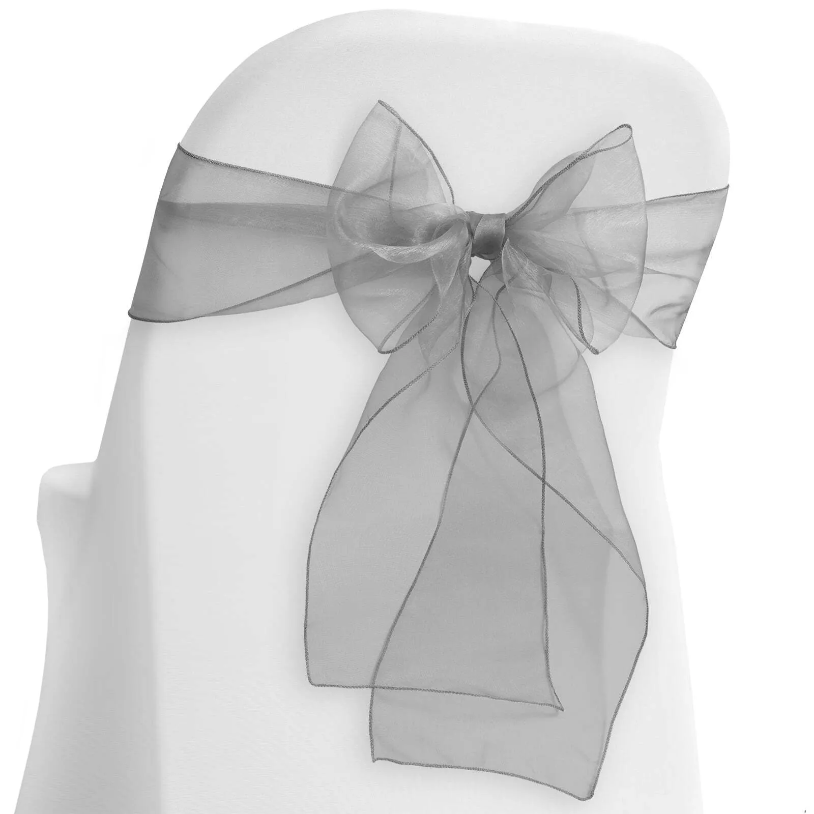 Set of 60 Silver Chair Ties