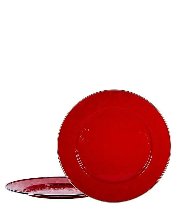 Red Charger Plates