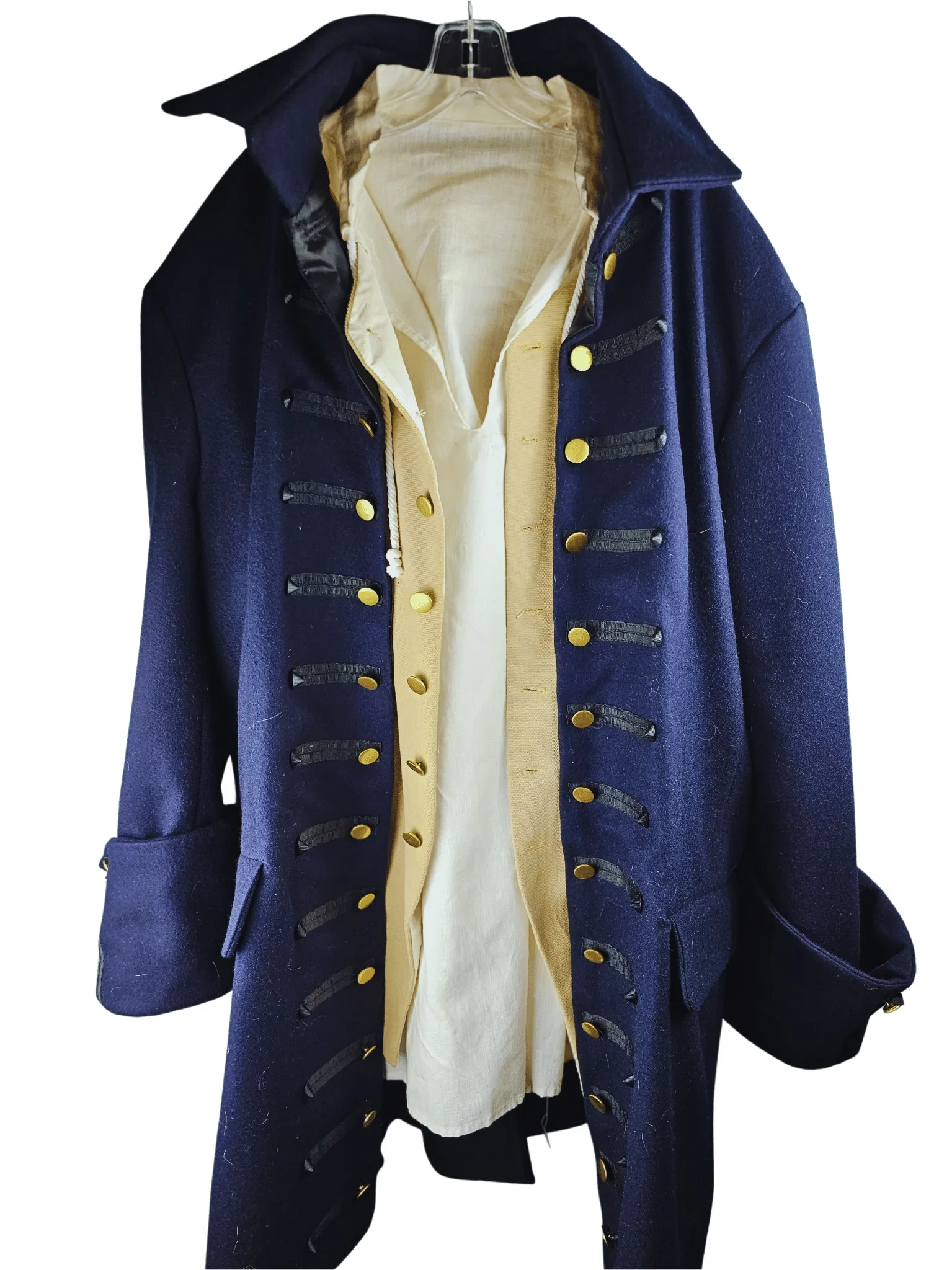 Handmade Heavy Pirate Coat, Vest & Shirt