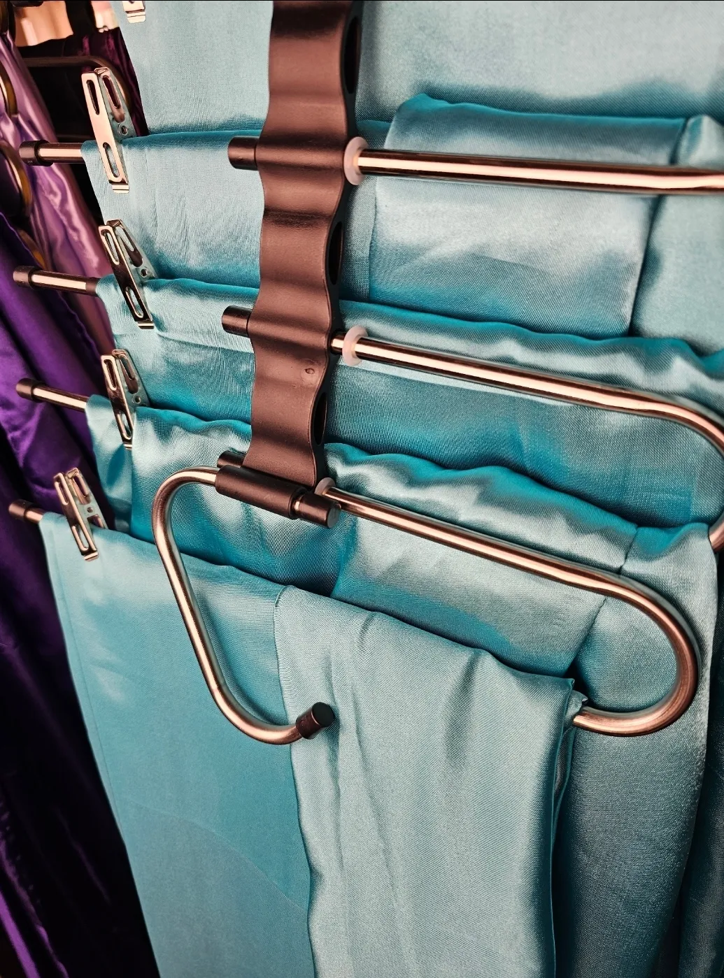 Aqua Satin Overlays 72"x72"
