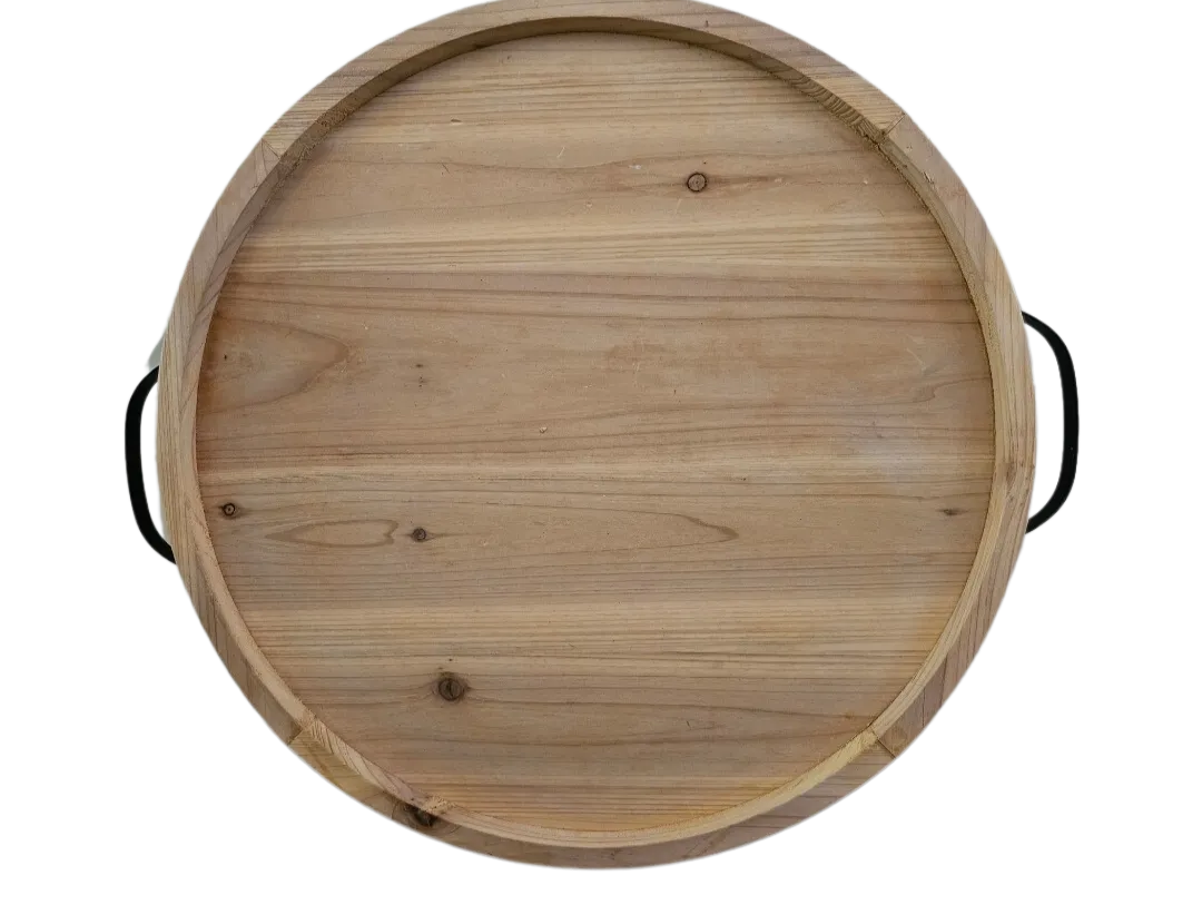 2' Wood Circular Tray
