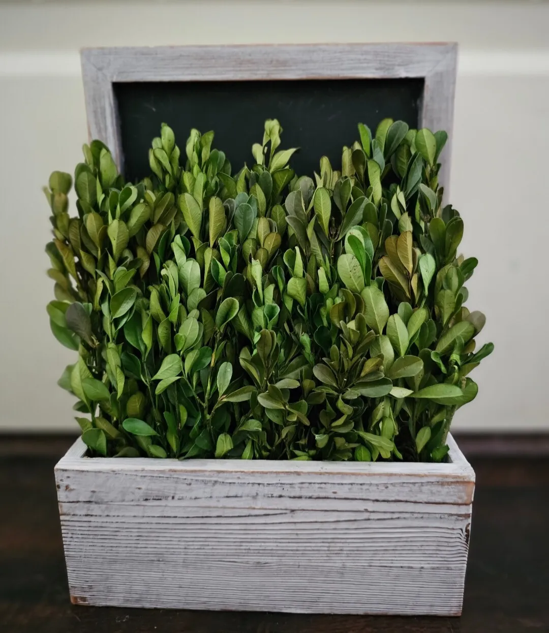 Set of 2 Small Boxed Greenery Table Deco