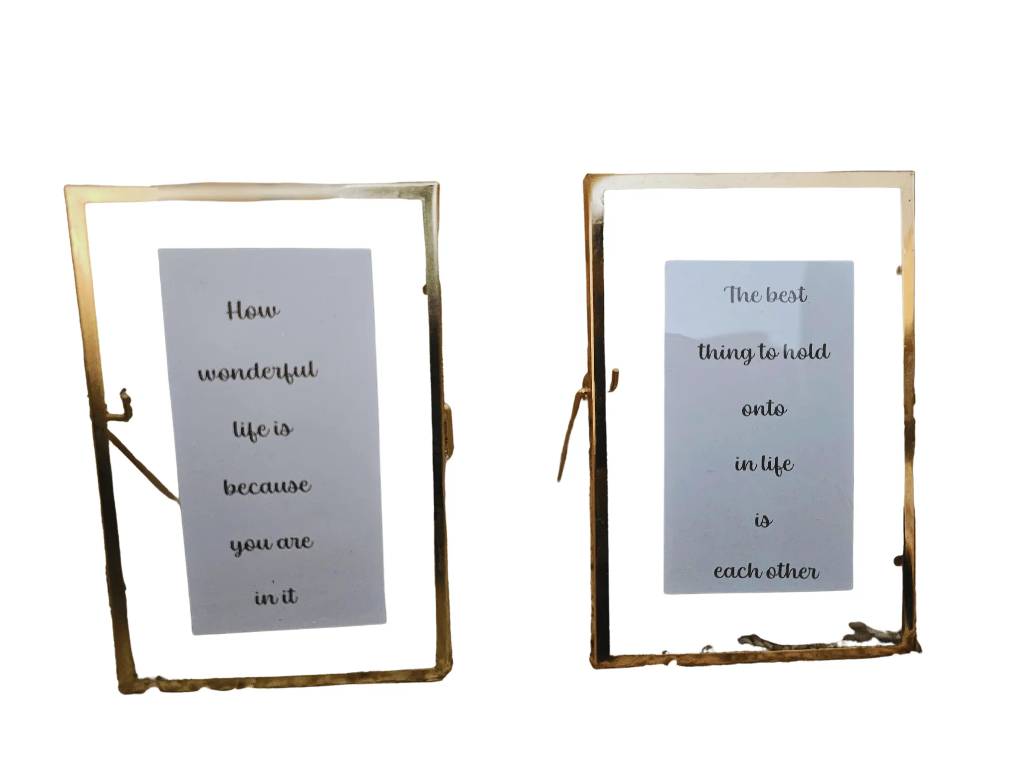 Set of 6 Small Gold Frames