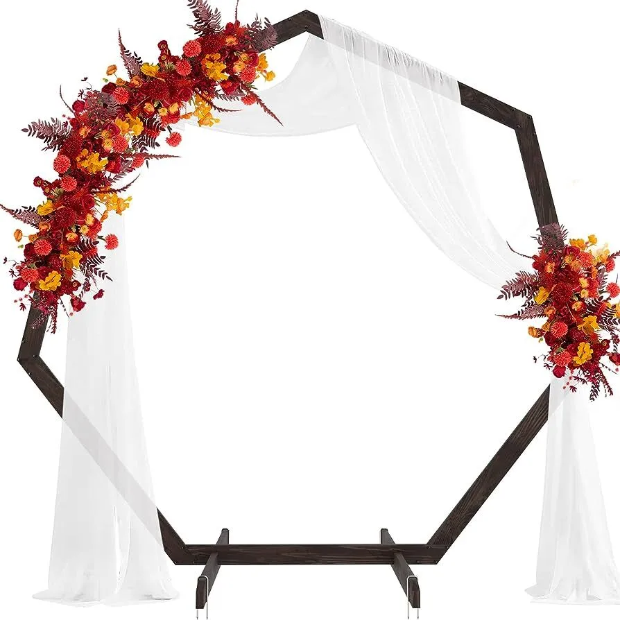 Wood Heptagon Backdrop