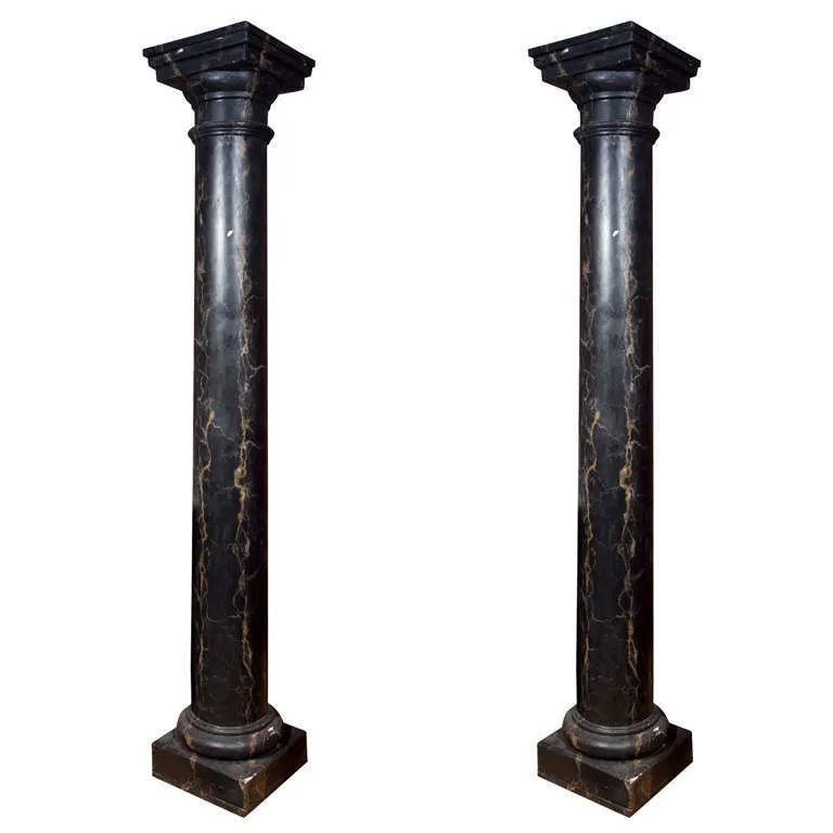 Set of 2' Black Columns