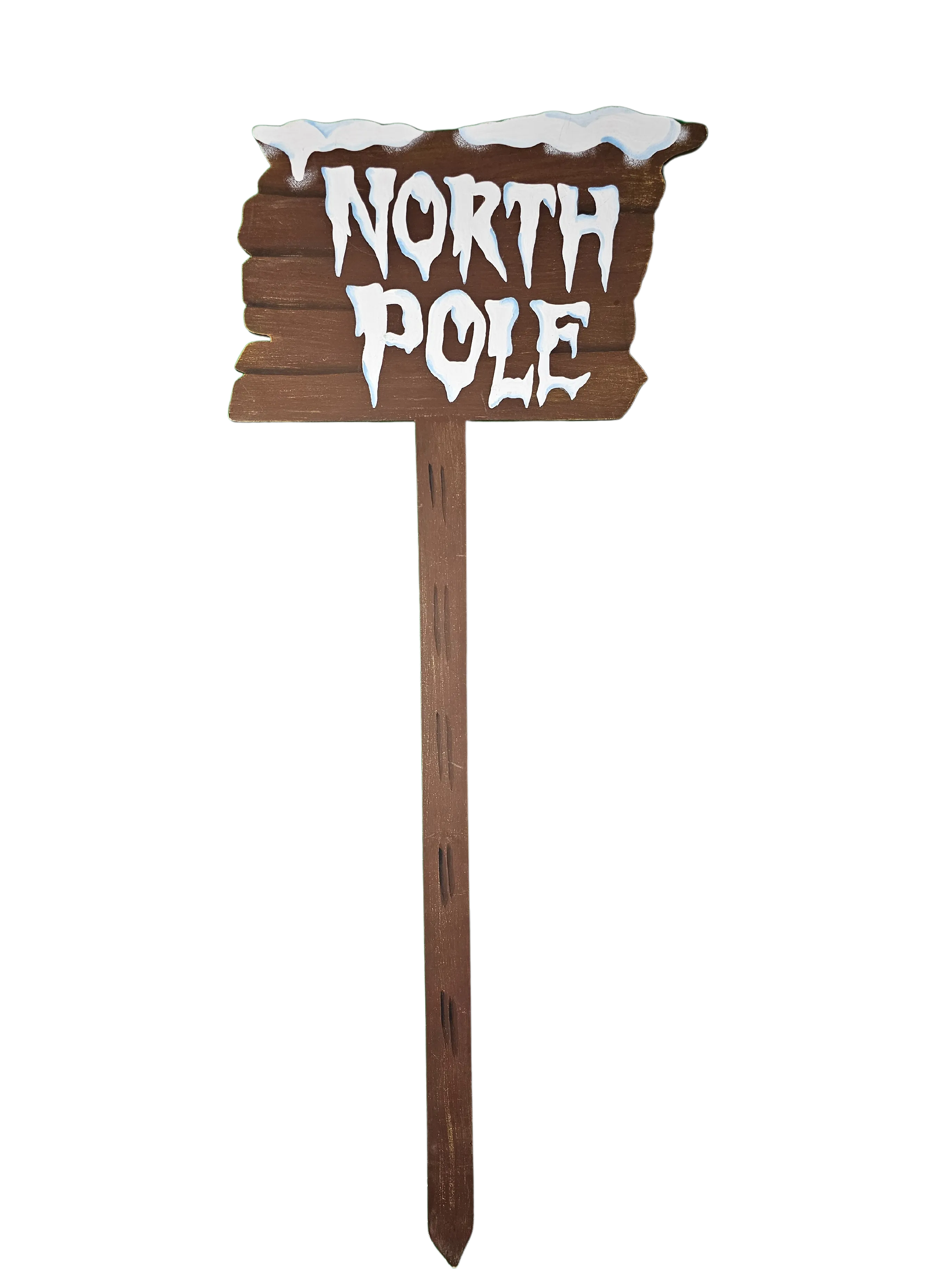 North Pole Wood Sign 