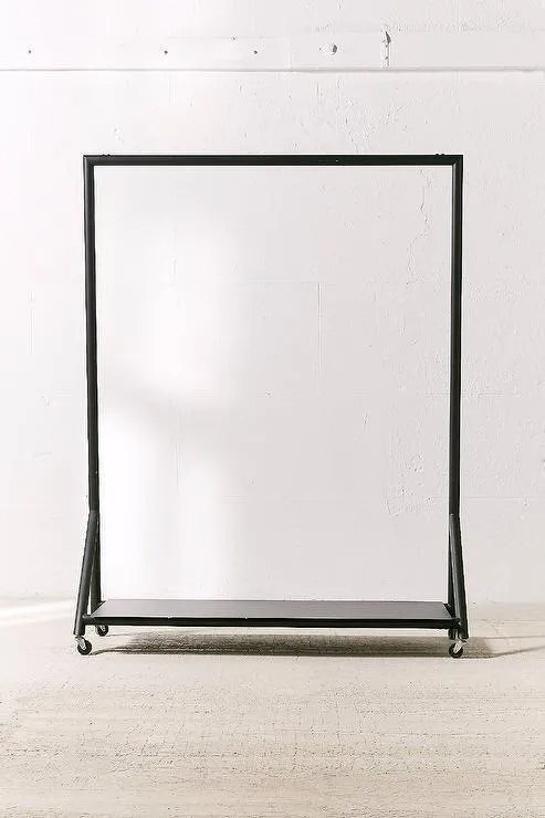 Black & Metal Clothes Rack