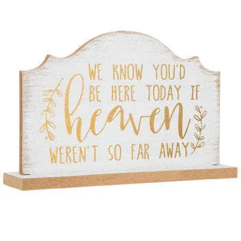 White & Gold Heaven Sign