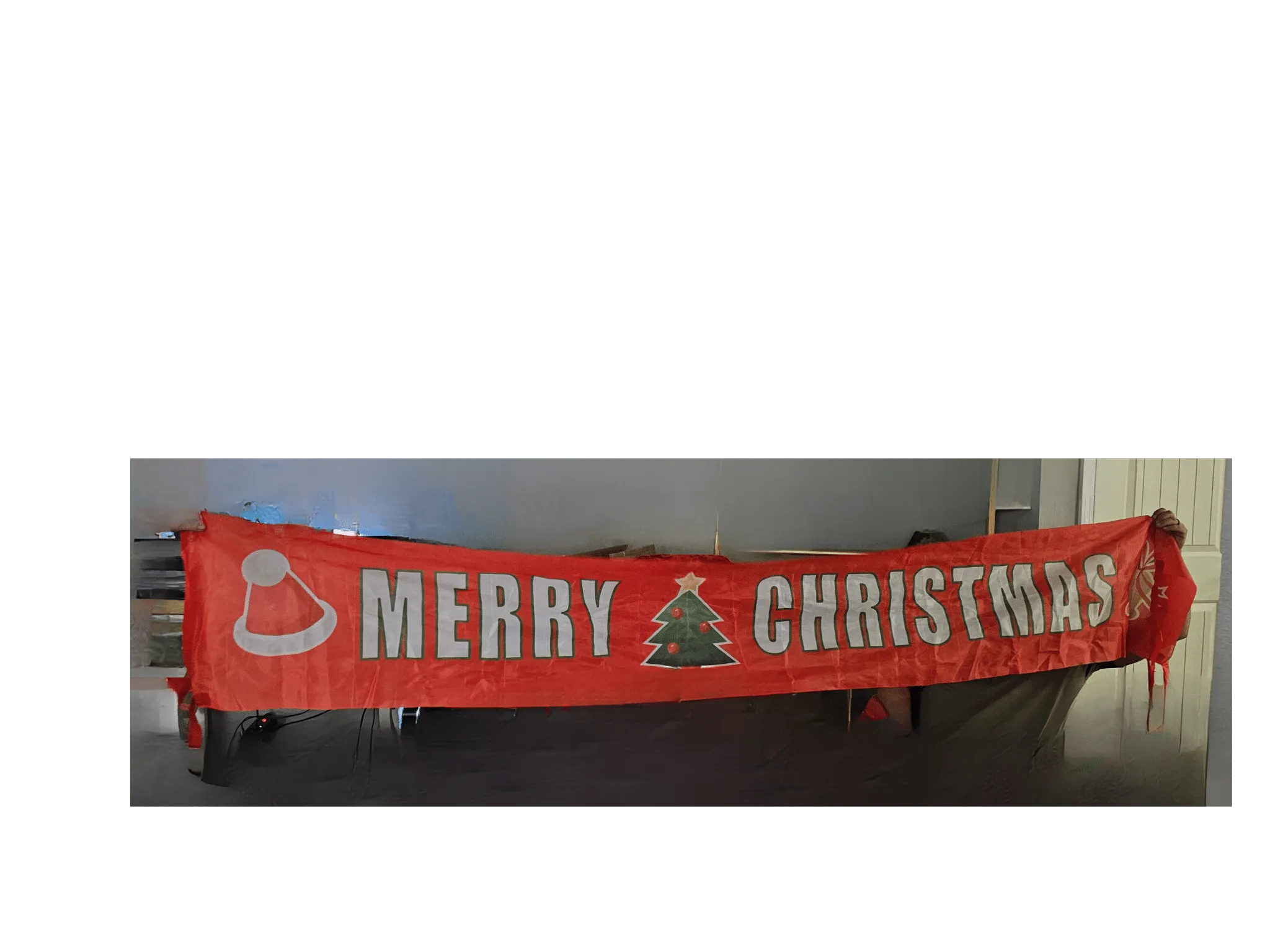 8' 'Merry Christmas' Banner