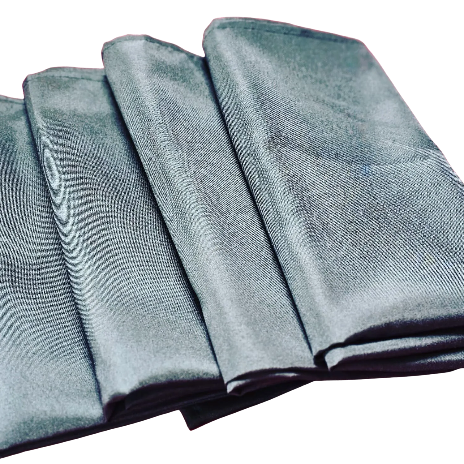 Set of 20 Black Linen Napkins