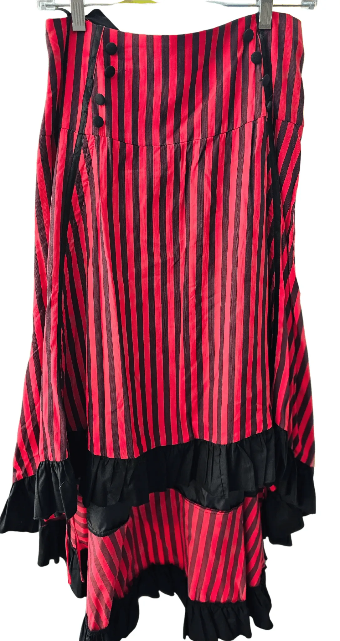 Red & Black Saloon Girl Skirt 