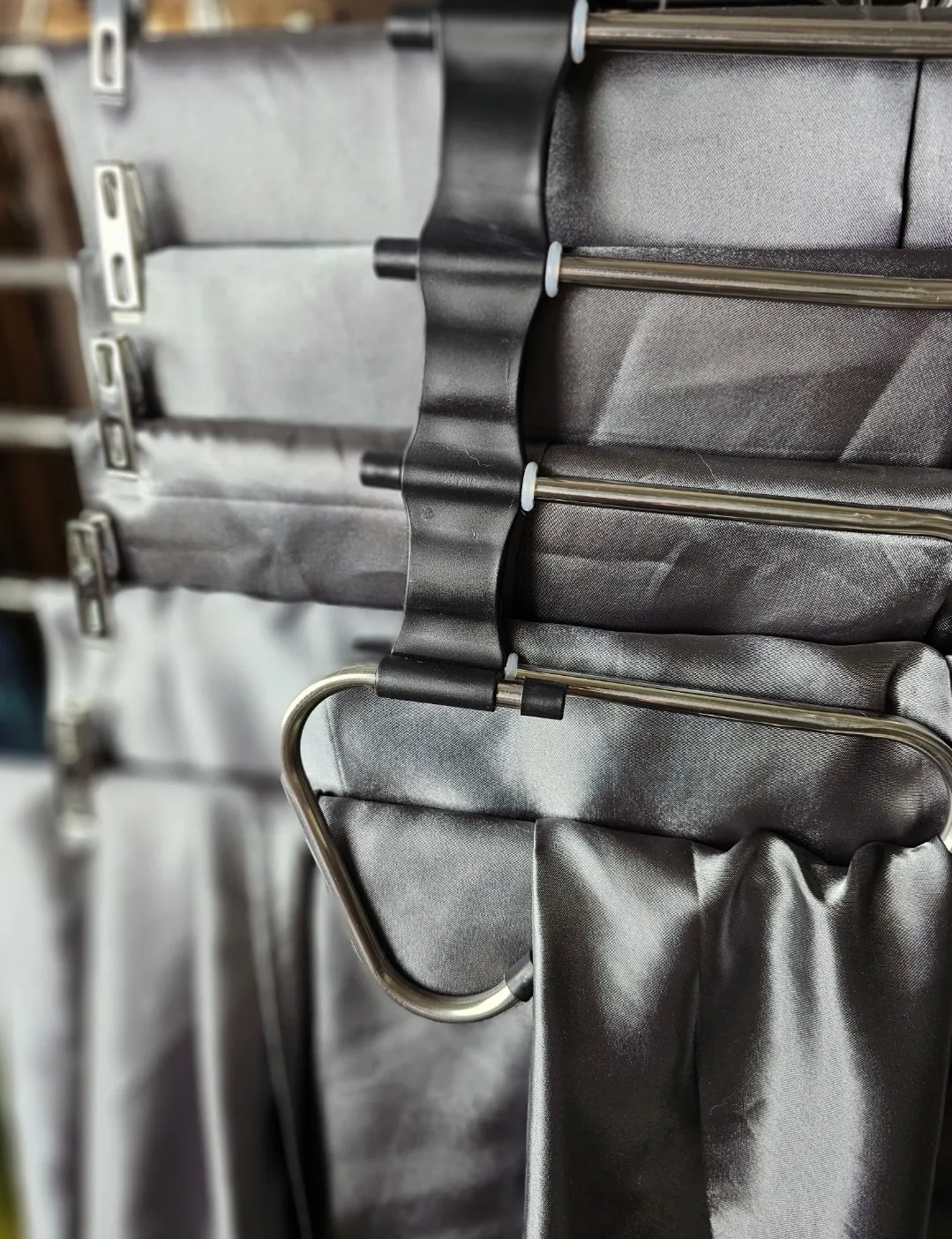 Silver Satin Overlays 72"x72"