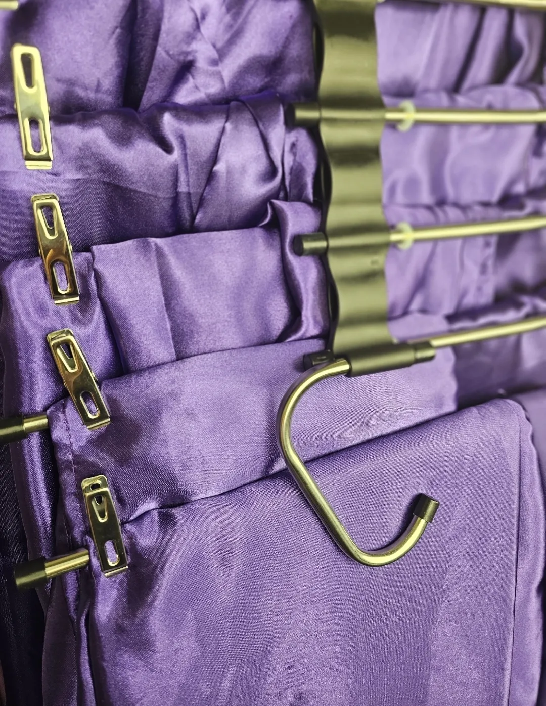 Deep Lilac Satin Overlays 72"x72"