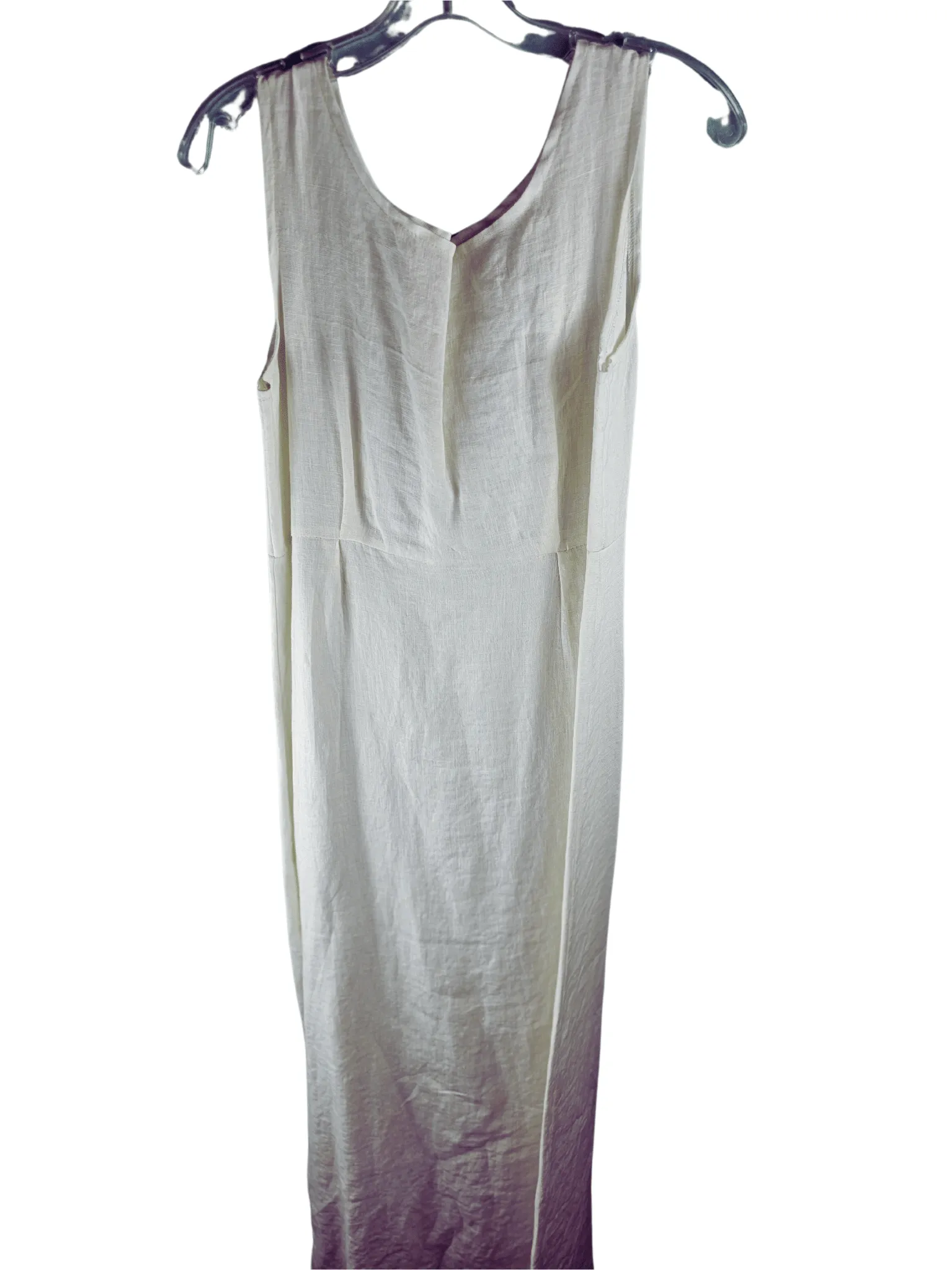 Handmade Cream Beach Linen Dress