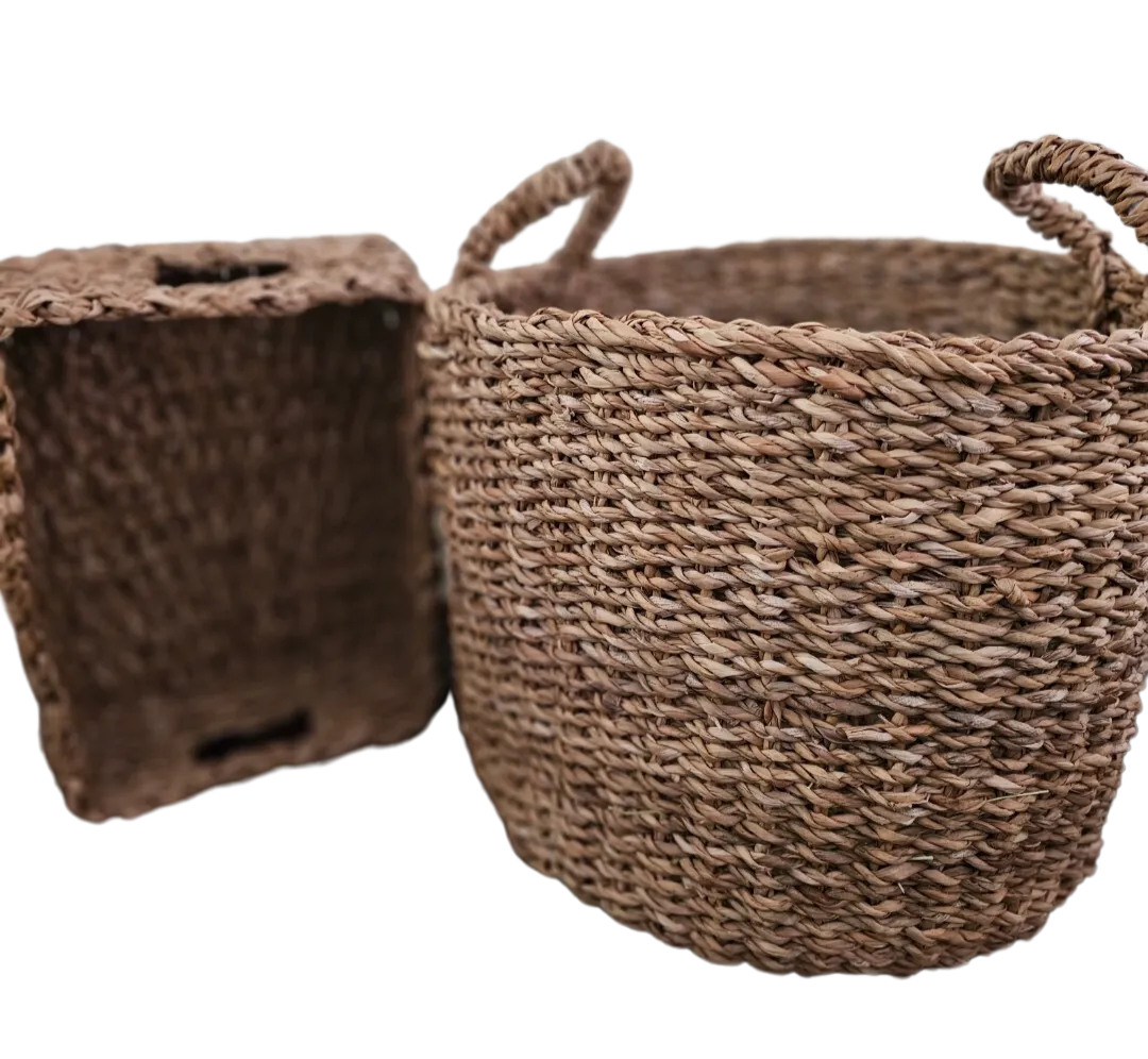 Set of 6 Varied Woven Baskets