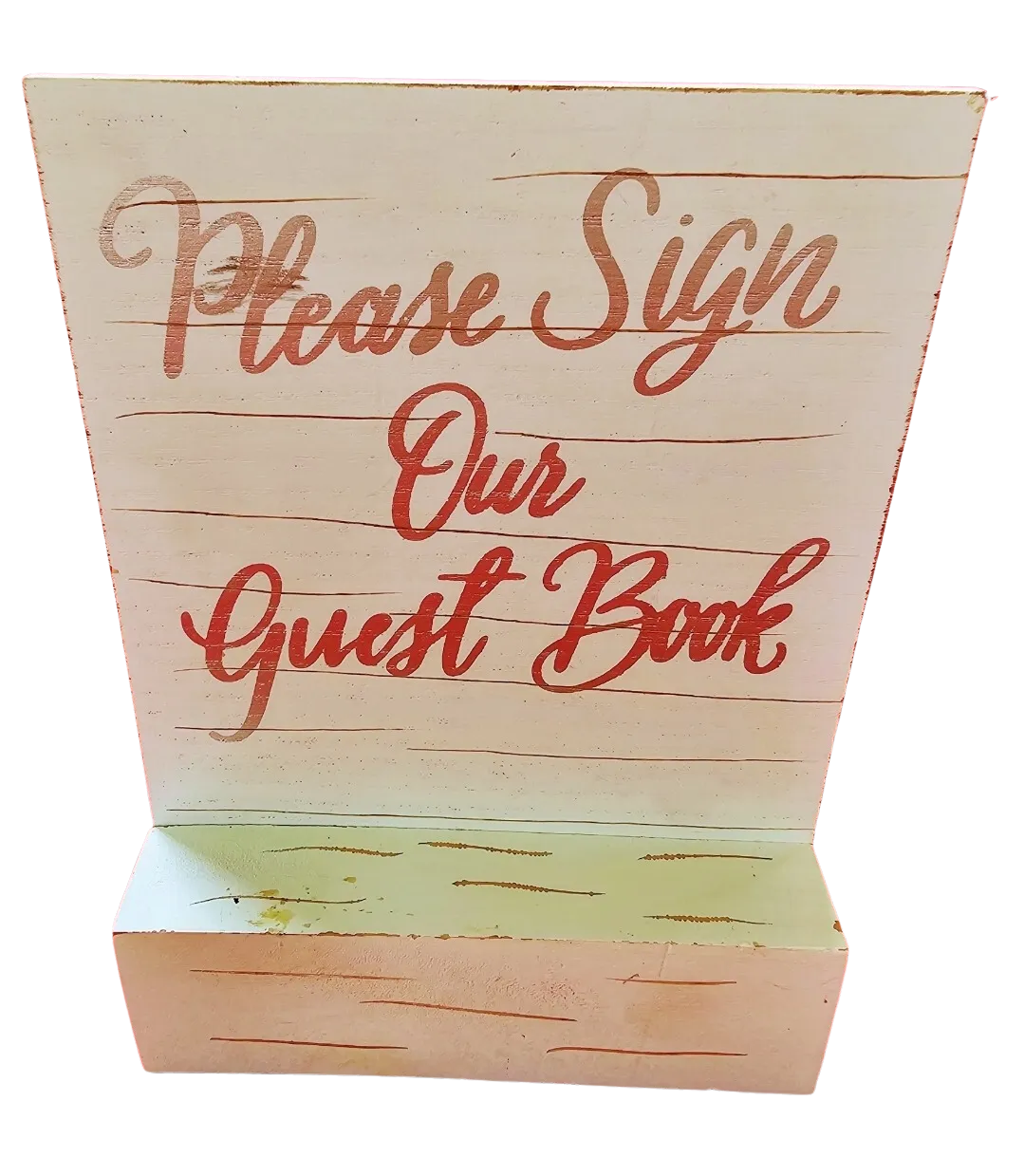 White & Silver Please Sign Our Guest Book Sign 