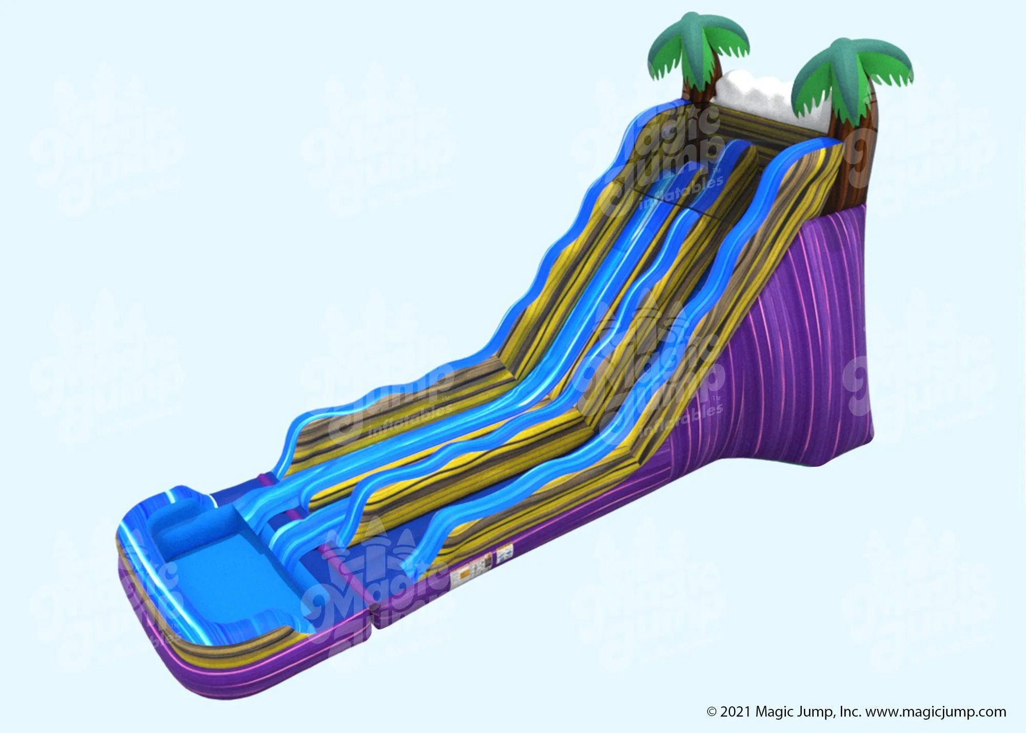 20' Tropical Dual Waterslide